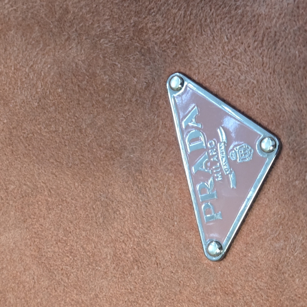 Prada Scamosciato Brick Suede Shoulder Bag - Picture 8 of 8